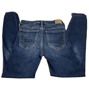 American Eagle Women’s Skinny Jegging Jeans Sz 4 Regular Stretch High Rise